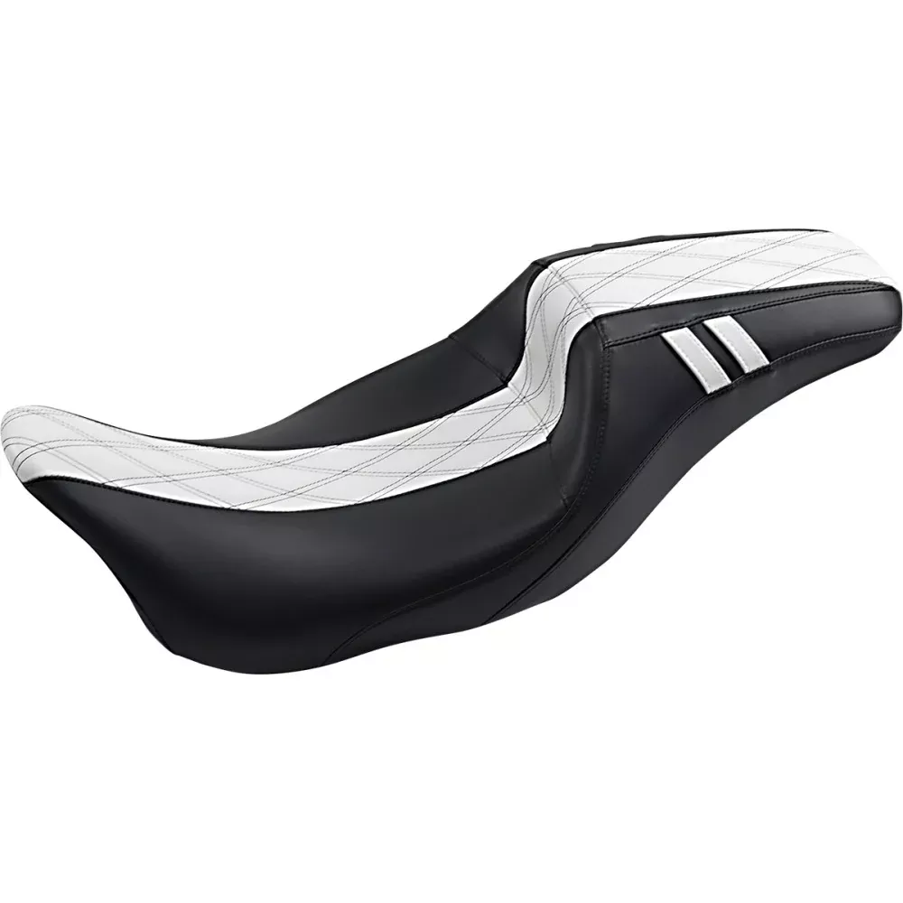 14-21 for Harley FLHTKSE LE PERA Outcast Daddy Long Legs Seat White FLH LK-987DL