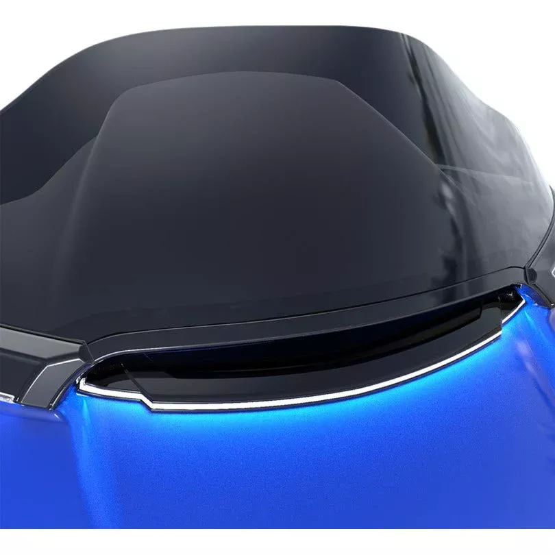Ciro White LED Center Fairing Vent Trim Road Glide FLTR 15-23