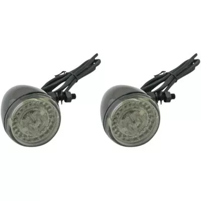 Custom Dynamics ProBeam Black Dynamic Ringz Amber White LED Turn Signals Harley